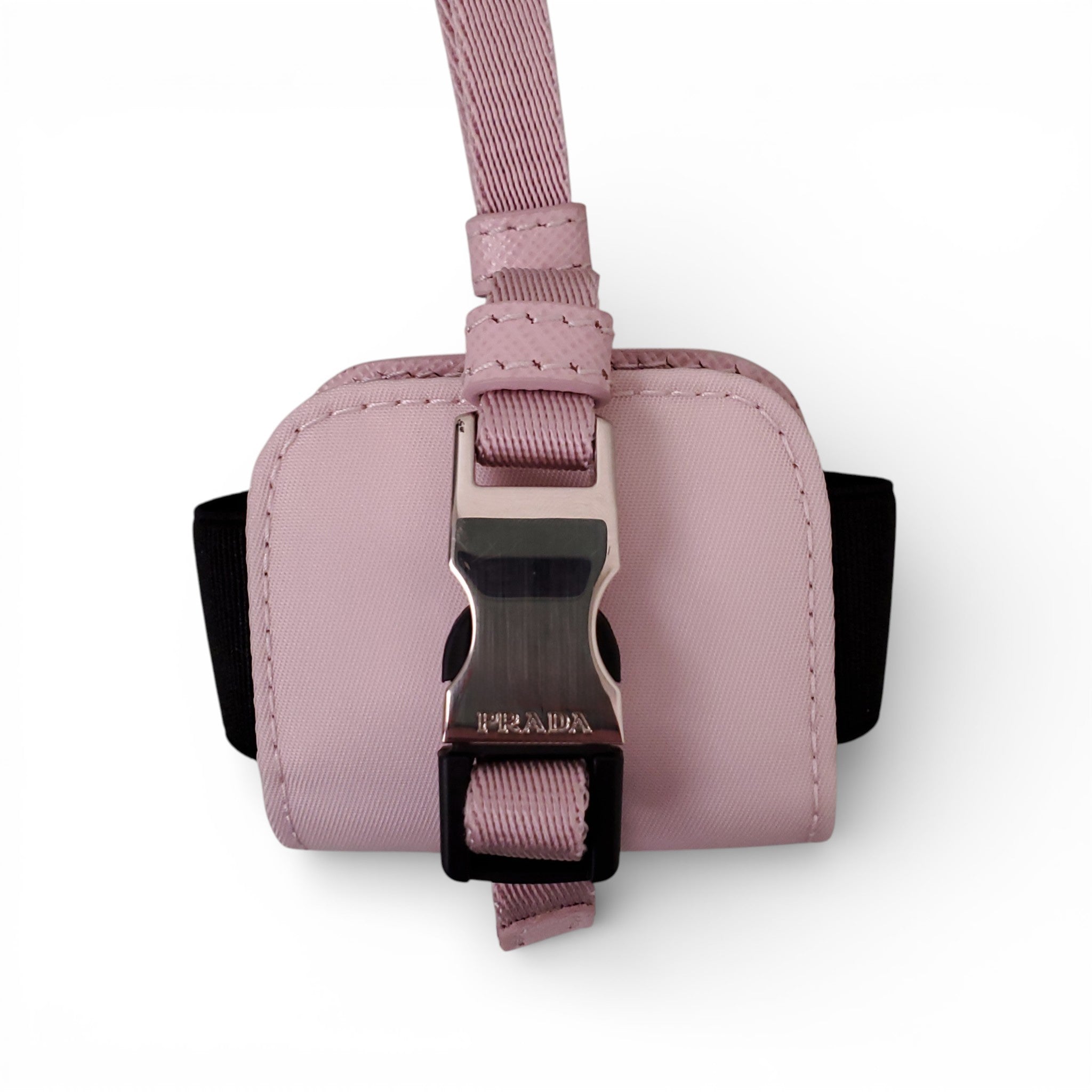 PRADA PINK NYLON AIRPOD PRO CASE