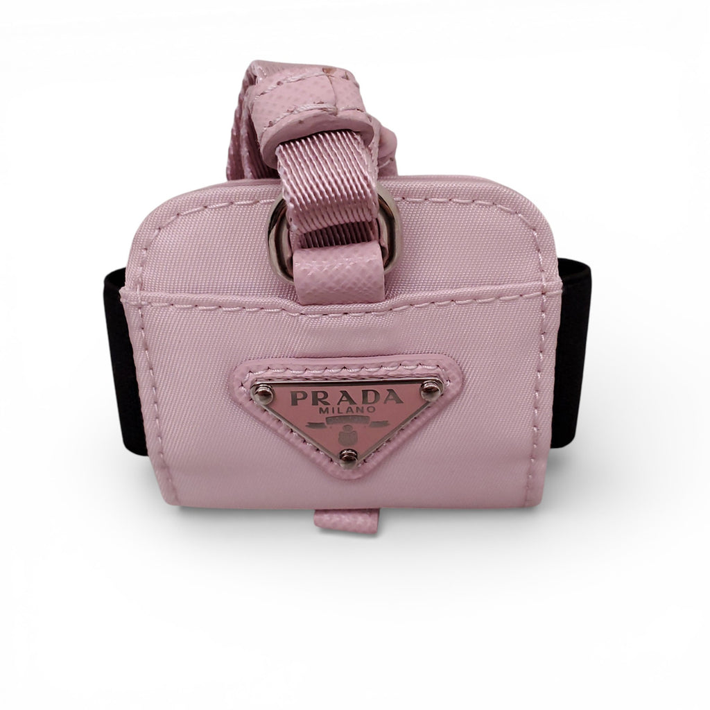 PRADA PINK NYLON AIRPOD PRO CASE