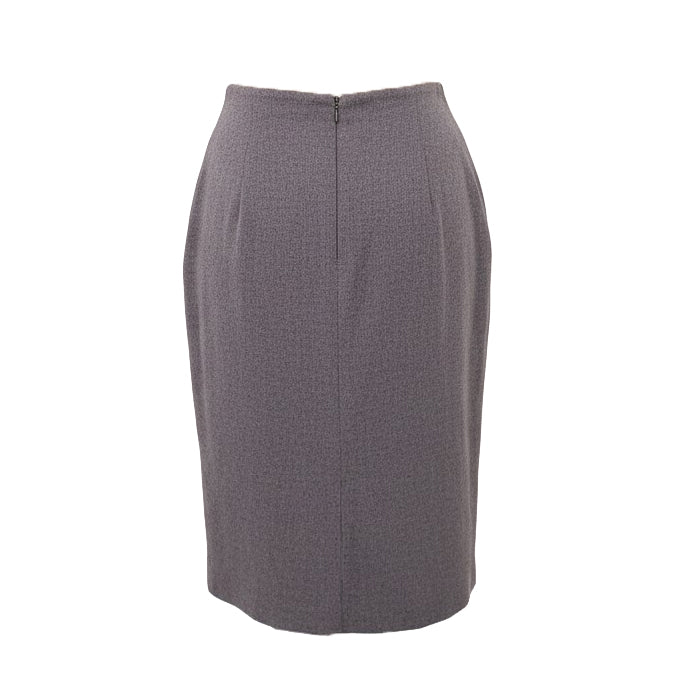 ALEXANDER MCQUEEN RUNWAY GREY MILITARY JACKET WITH MATCHING SKIRT - SIZE 44