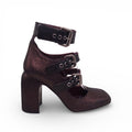 ANTONIO MARRAS MARY JANE METALLIC BOOTIES - SIZE 37