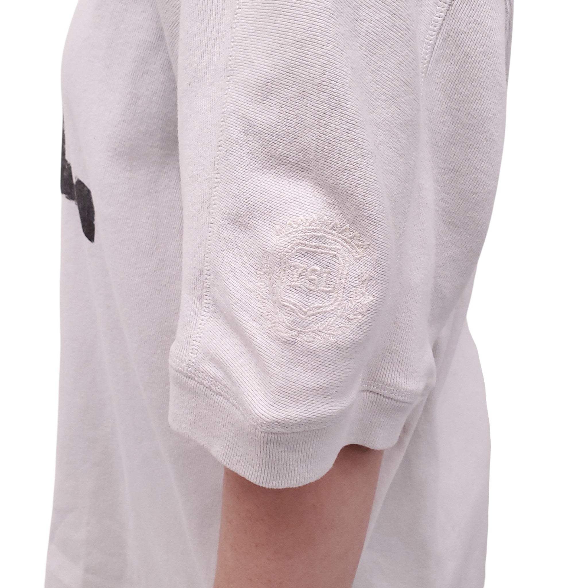 SAINT LAURENT WHITE LOGO T-SHIRT - SIZE XL