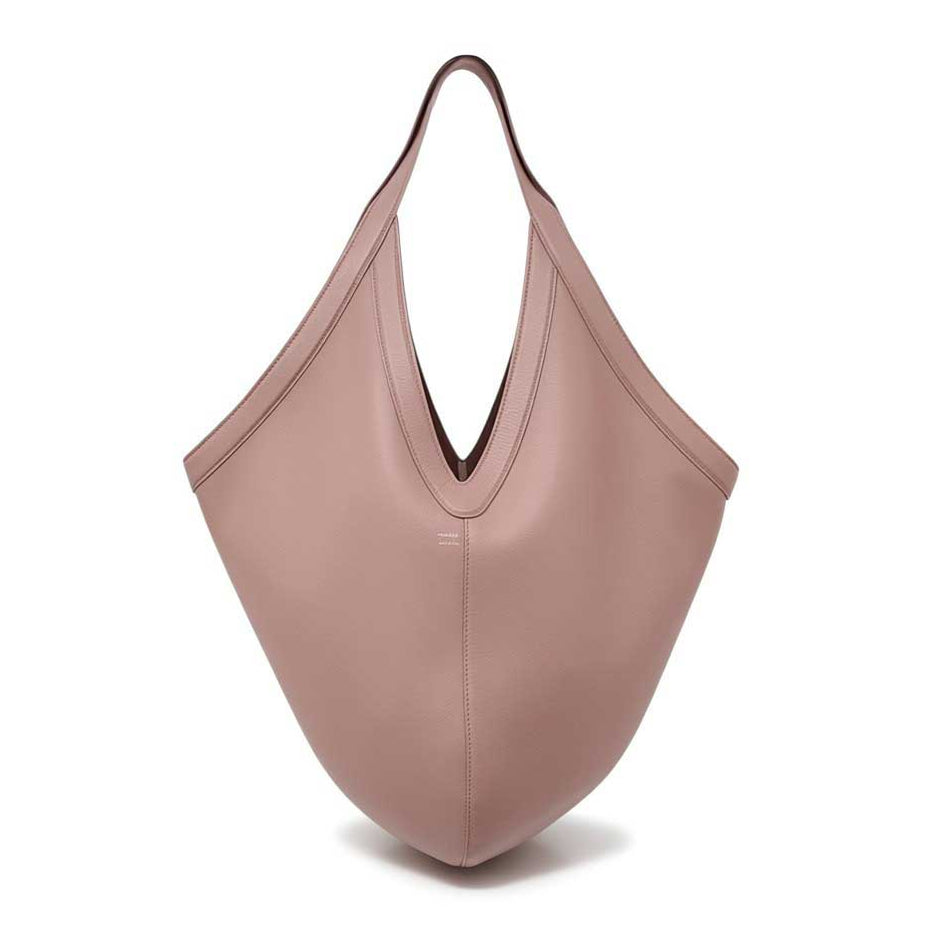 MANSUR GAVRIEL BEIGE LEATHER TOTE BAG
