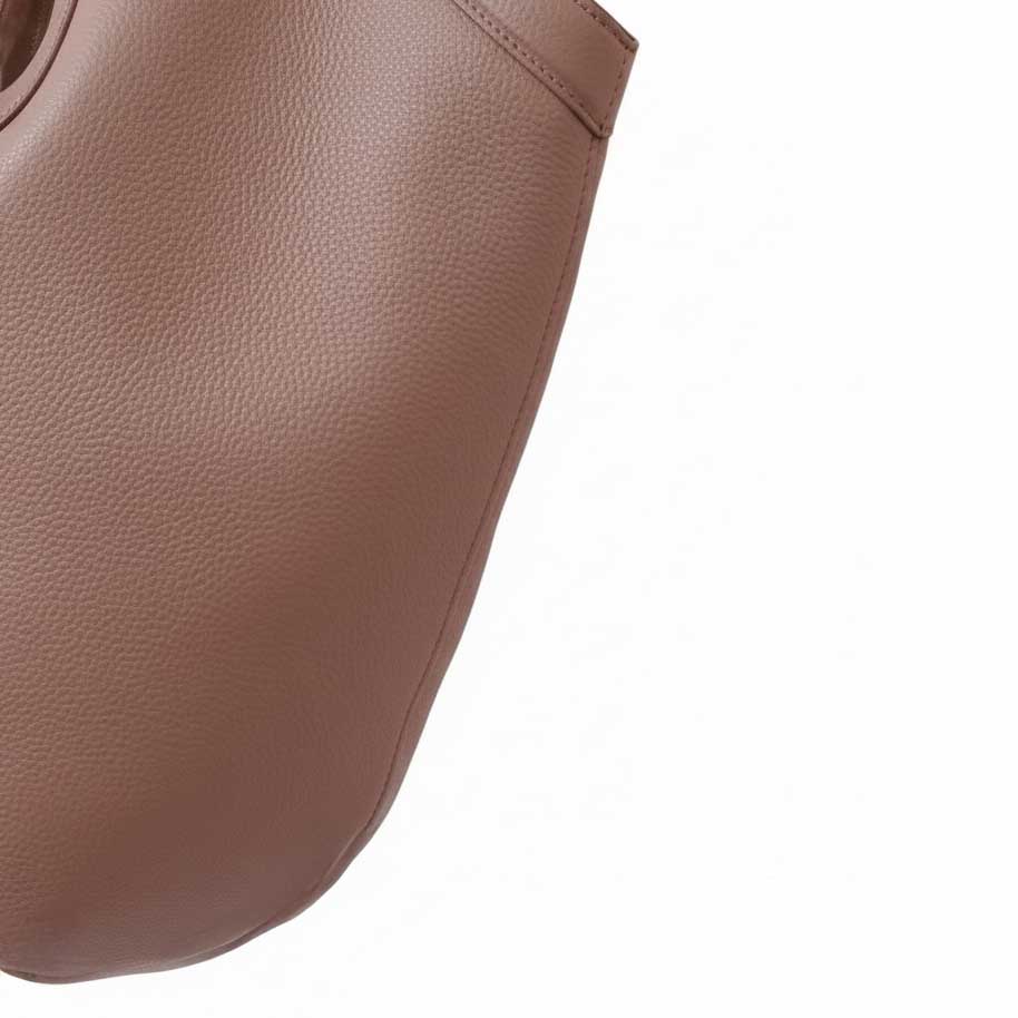 MANSUR GAVRIEL BEIGE LEATHER TOTE BAG