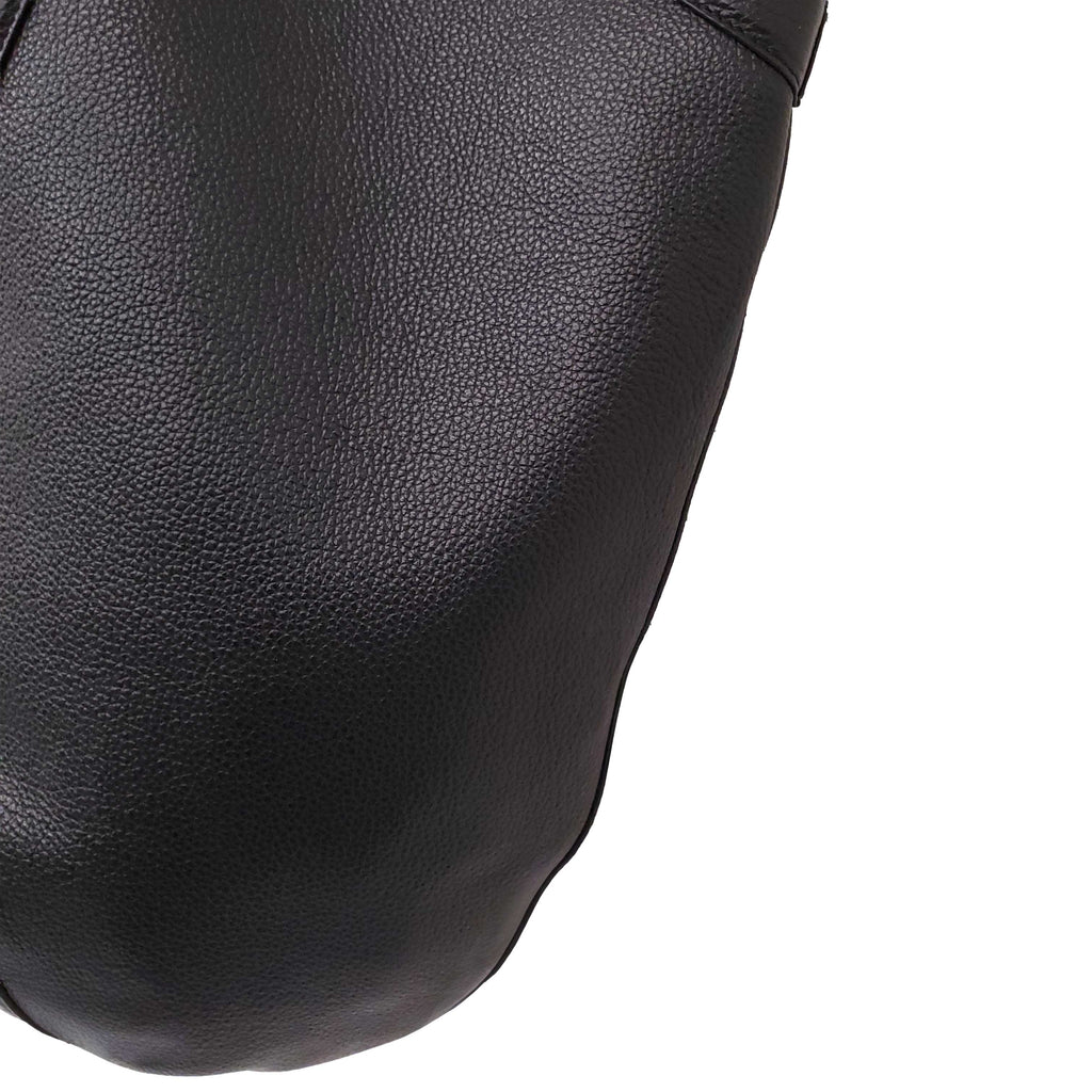 MANSUR GAVRIEL BLACK LEATHER TOTE BAG