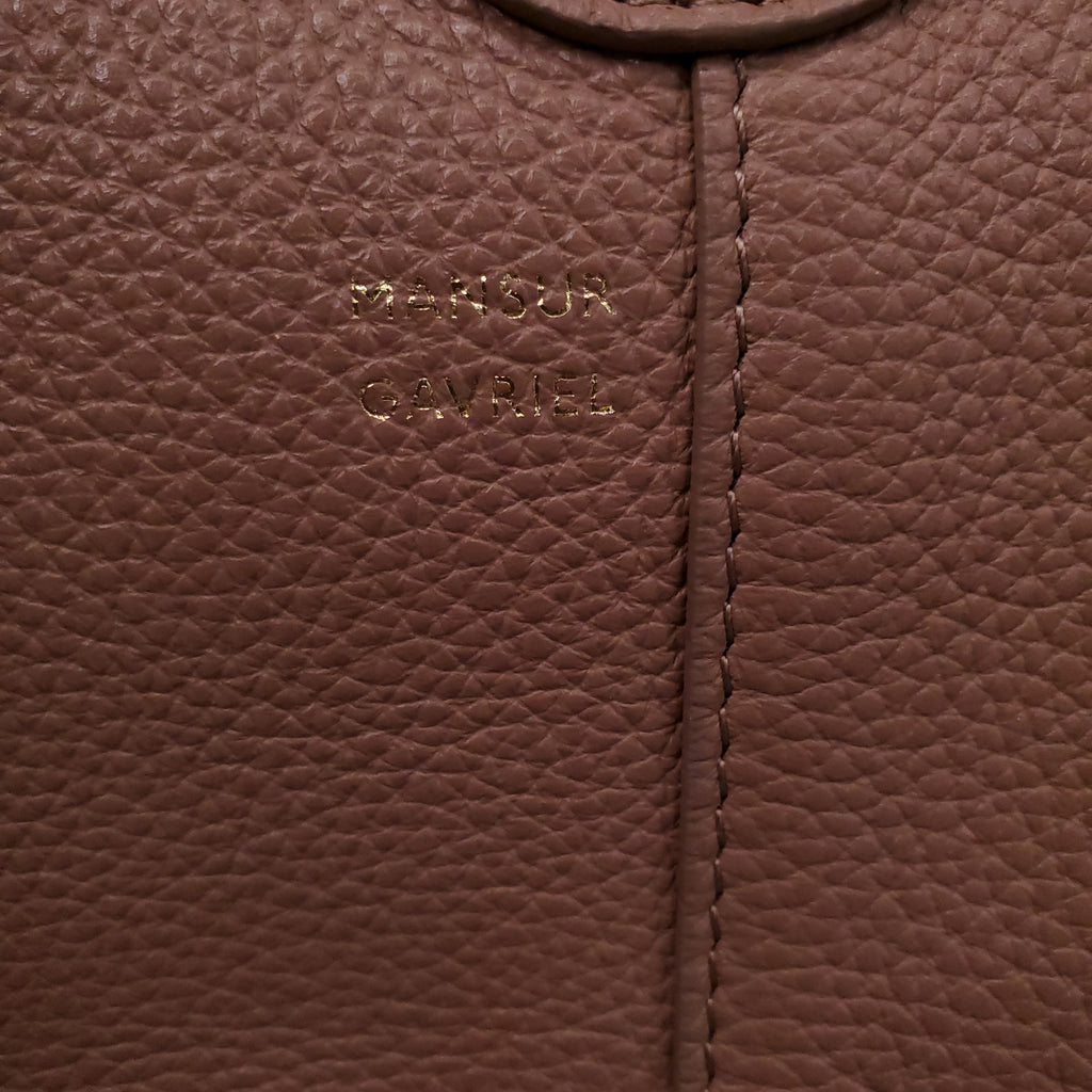 MANSUR GAVRIEL BEIGE LEATHER TOTE BAG