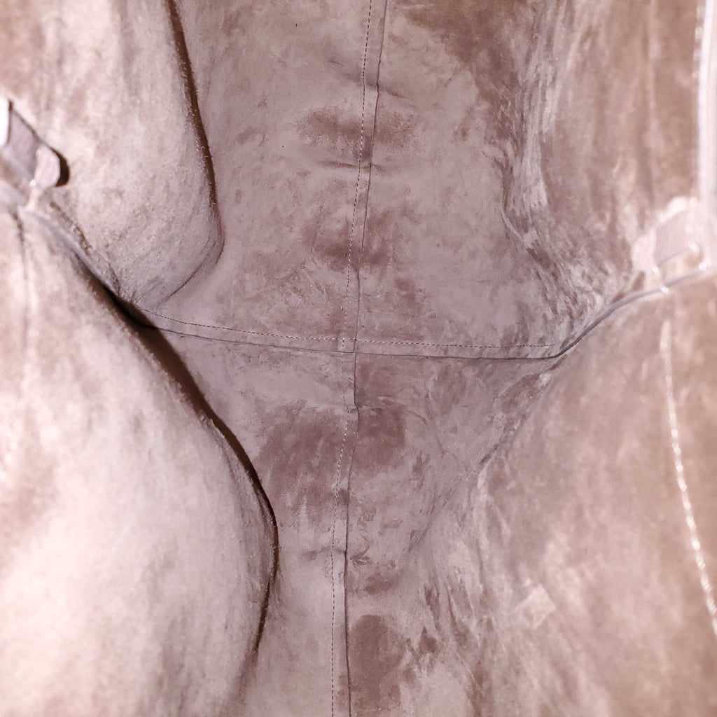 MANSUR GAVRIEL BEIGE LEATHER TOTE BAG