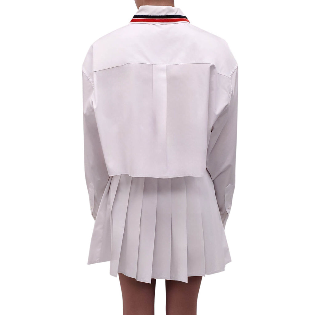 MIU MIU WHITE LOGO SKIRT SET - SIZE 40