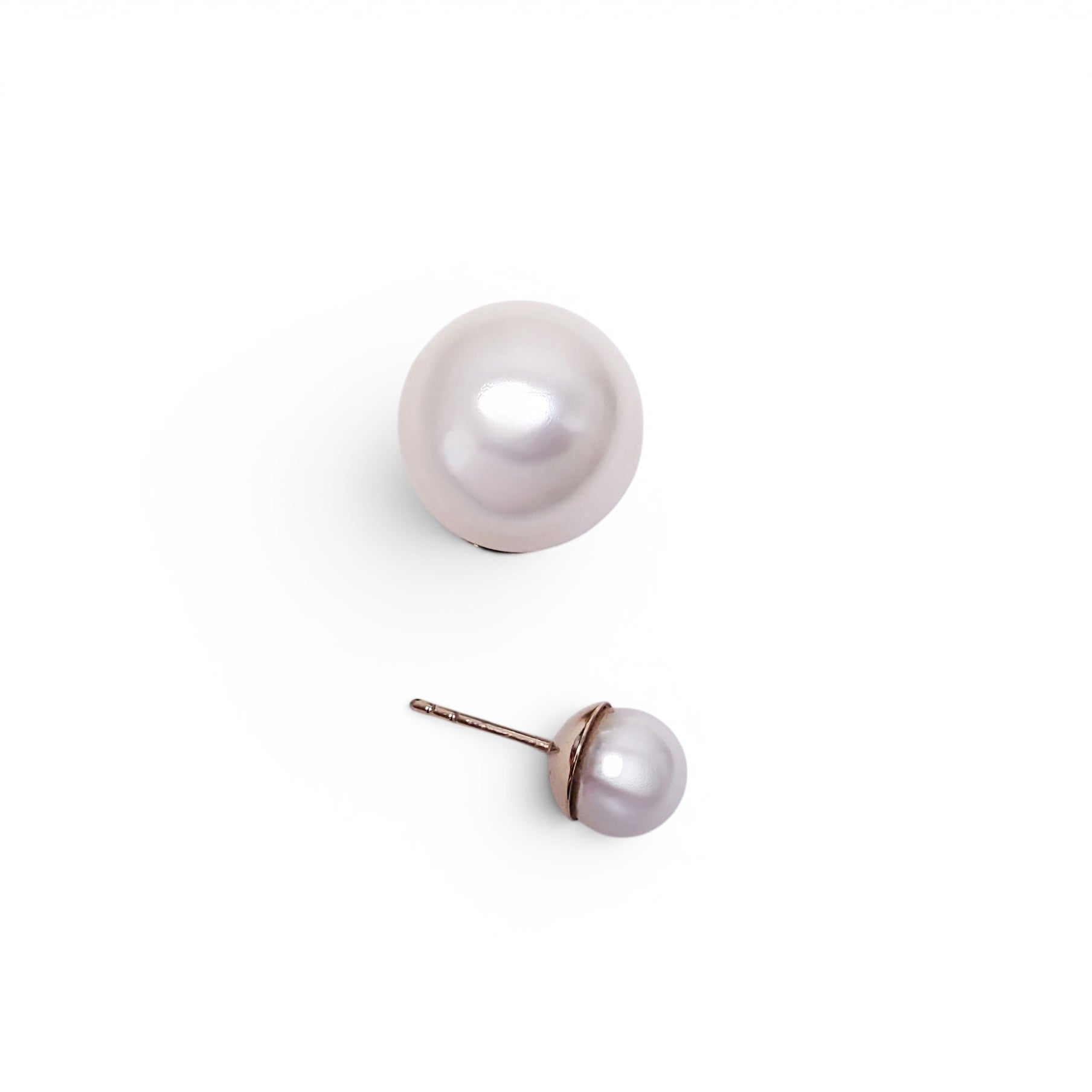 CHRISTIAN DIOR DOUBLE PEARL EARRINGS