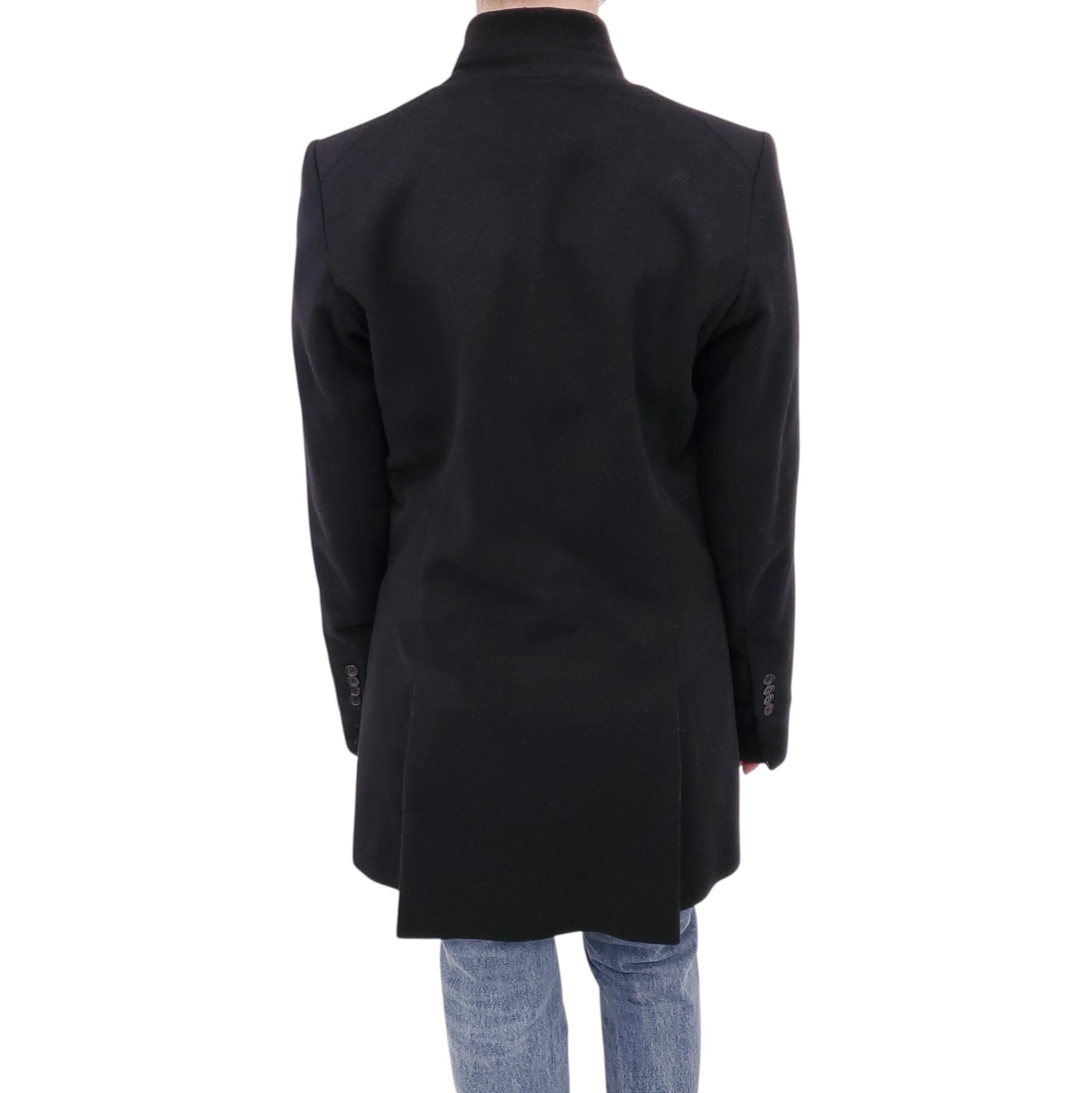 VERONICA BEARD BLACK WOOL COAT - SIZE 6