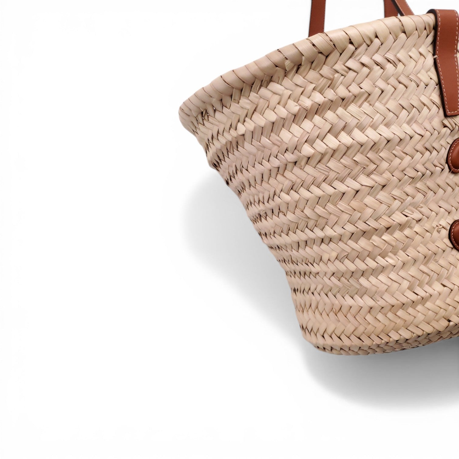 CELINE LARGE RAFFIA TRIOMPHE PANIER TOTE BAG