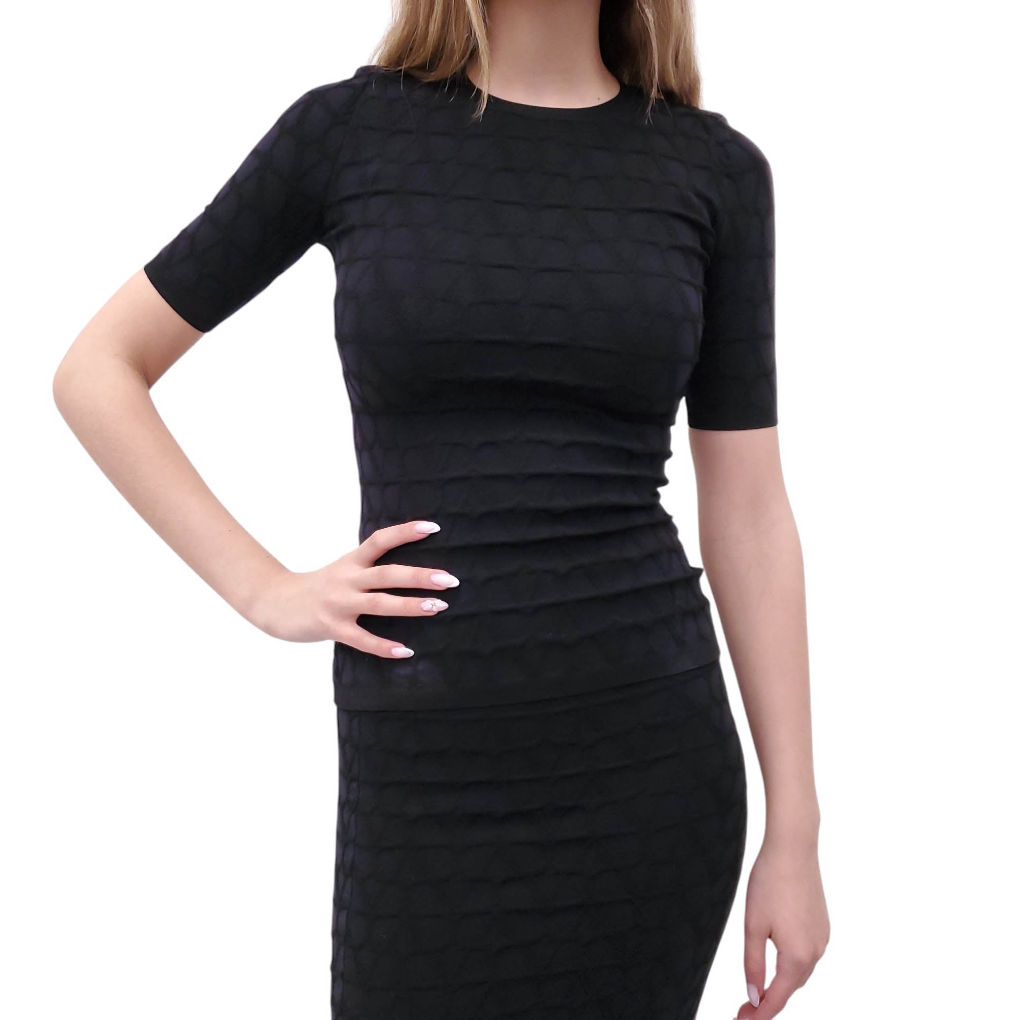 VALENTINO ICONOGRAPHE KNIT SKIRT SET - SIZE XS