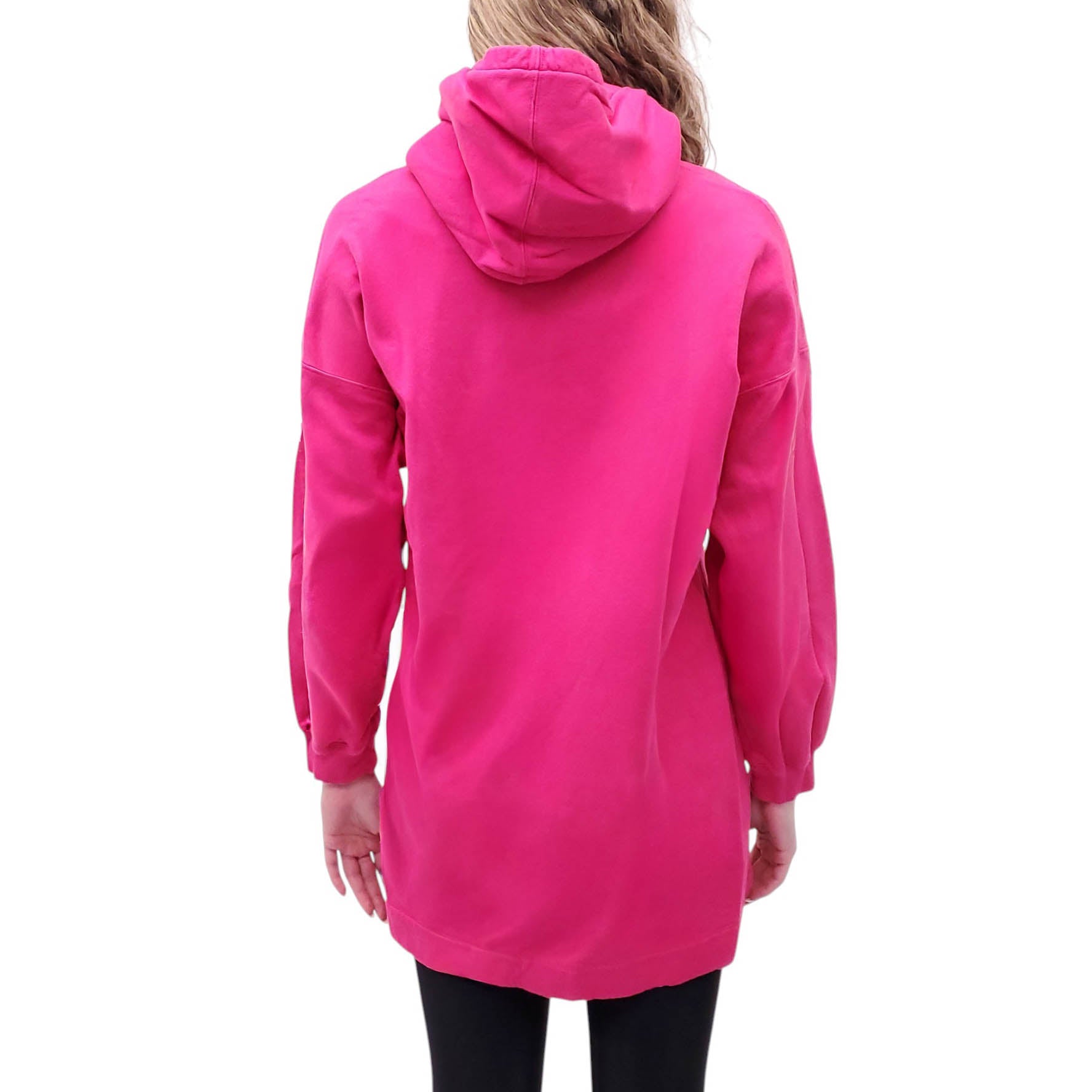 VALENTINO PINK LOGO SWEATSHIRT DRESS -SIZE M