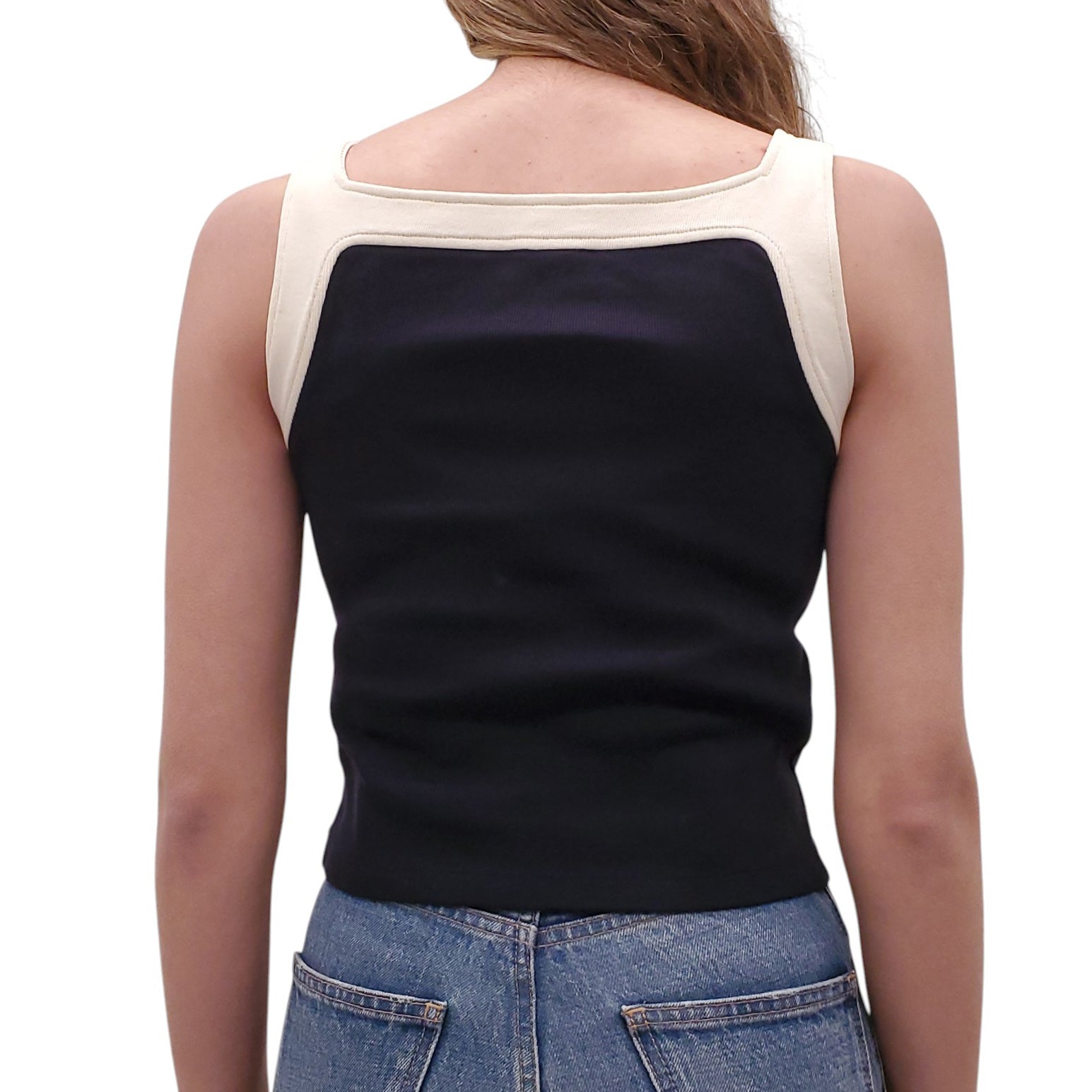 CELINE TRIOMPHE LOGO TANK TOP - SIZE XS