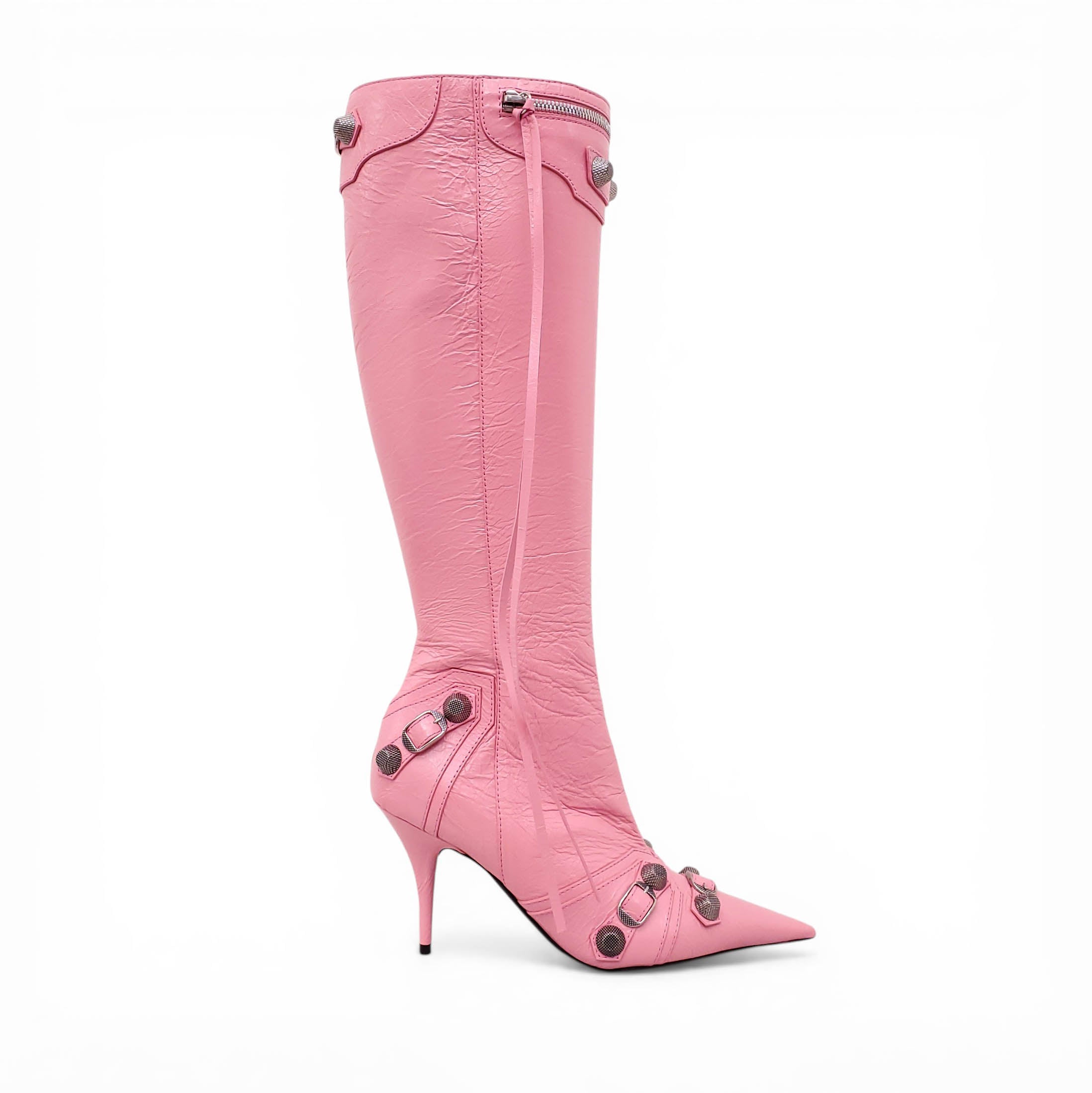 BALENCIAGA SWEET PINK CAGOLE BOOTS - SIZE 39
