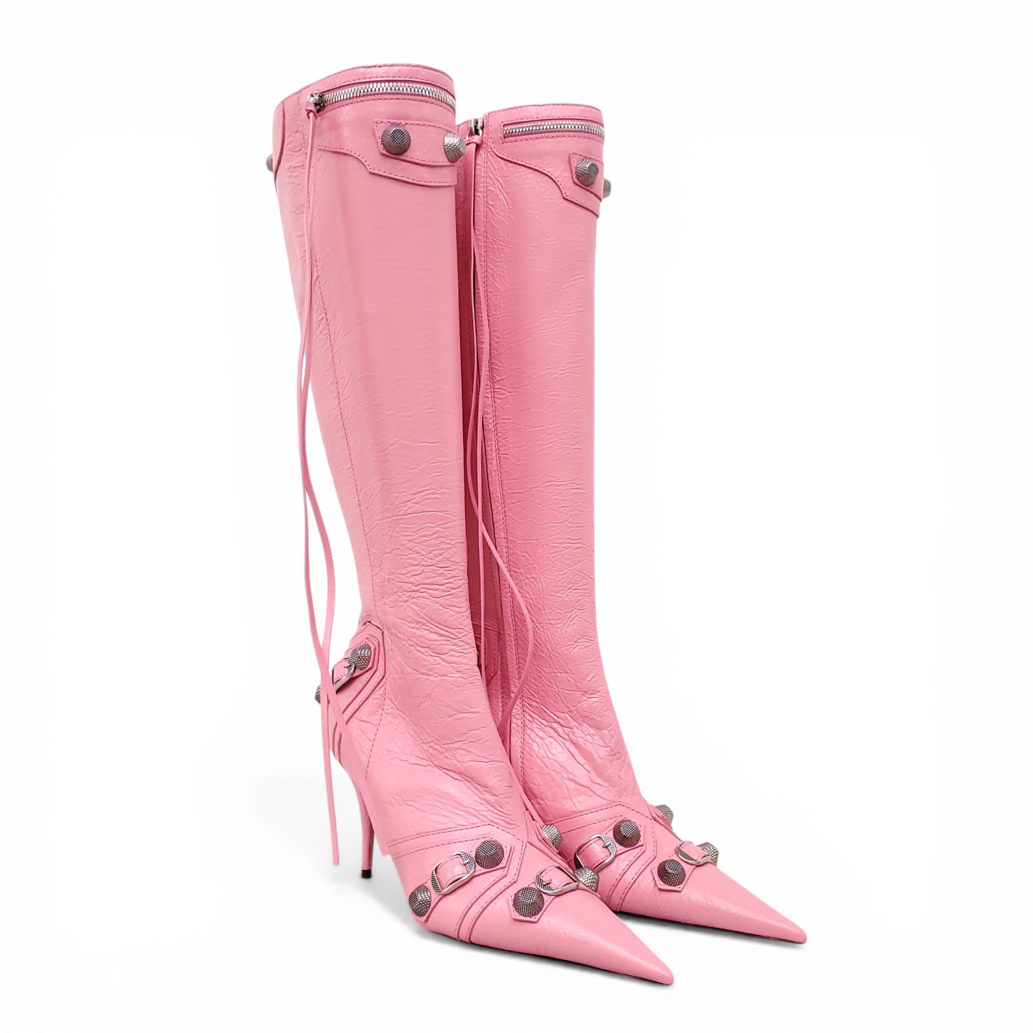 BALENCIAGA SWEET PINK CAGOLE BOOTS - SIZE 39