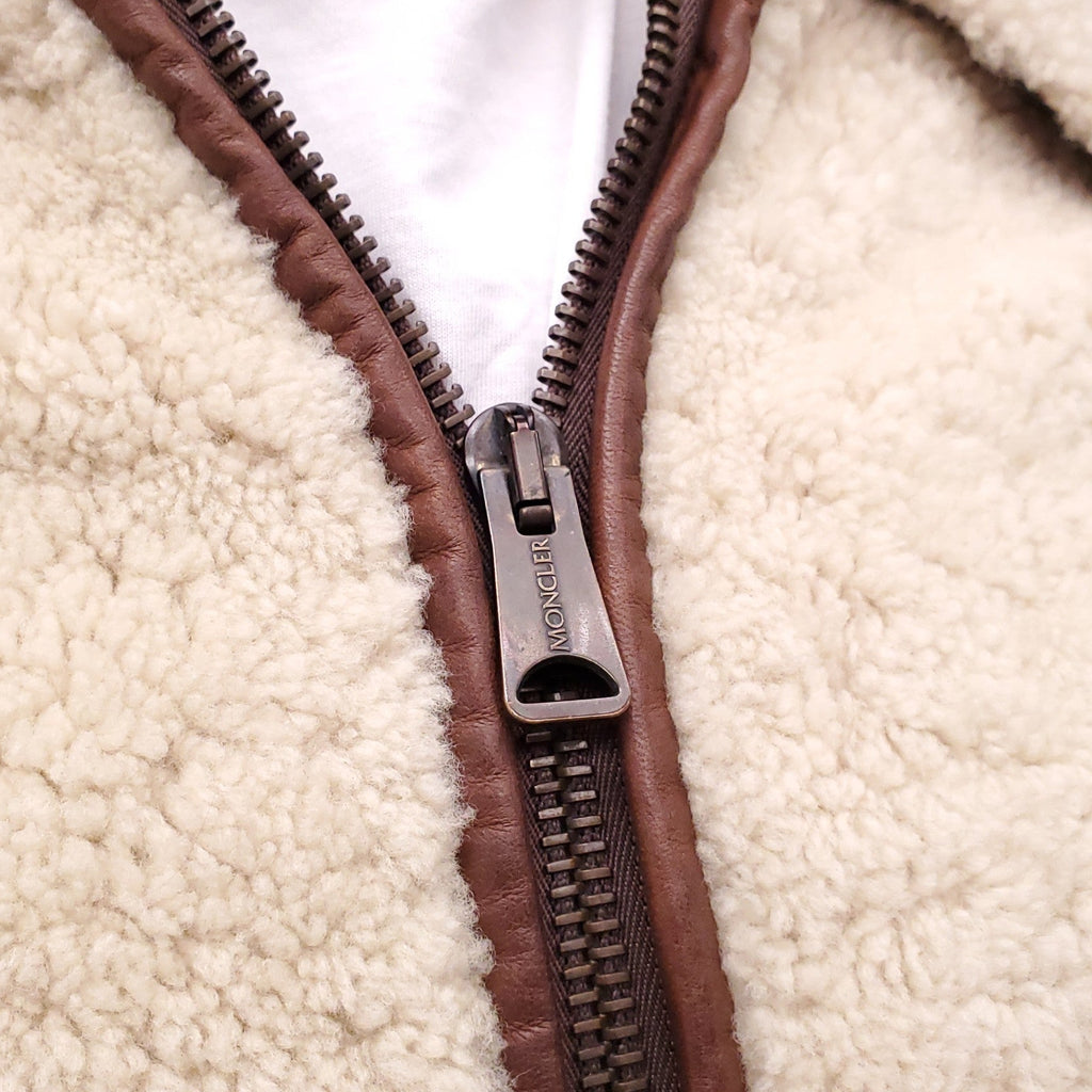 MONCLER DELAGRANGE SHEARLING JACKET - MEN'S SIZE 2 (S)