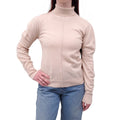 CHLOÉ BEIGE LOGO TURTLENECK SWEATER - SIZE S