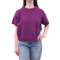 CHLOÉ PURPLE SPECKLED KNIT SWEATER - SIZE S