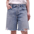 CITIZENS OF HUMANITY BLUE 'CAMILLA' DENIM SHORTS - SIZE 29