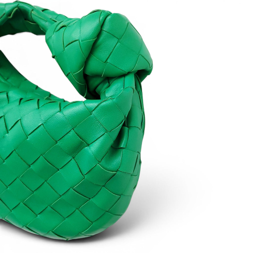 BOTTEGA VENETA GREEN MINI JODIE BAG