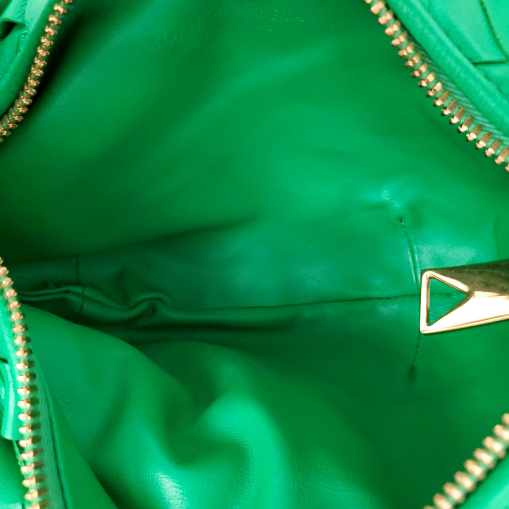 BOTTEGA VENETA GREEN MINI JODIE BAG