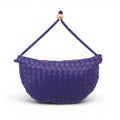 BOTTEGA VENETA PURPLE MEDIUM TURN INTRECCIATO LEATHER SHOULDER BAG