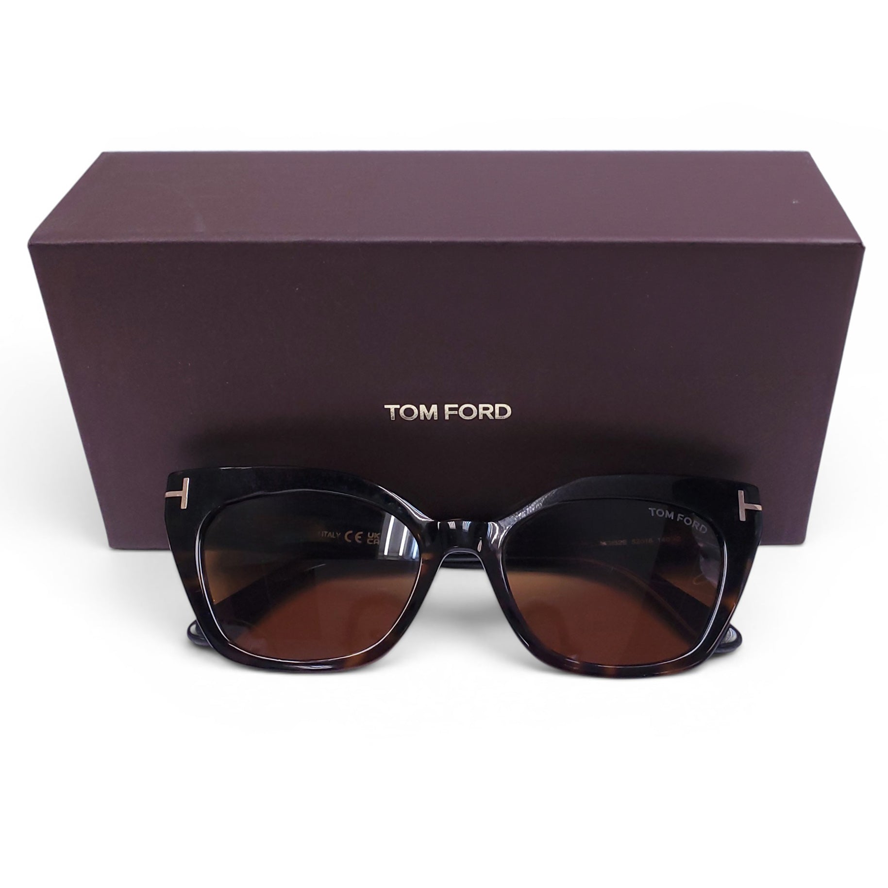 TOM FORD TORTOISE CATEYE SUNGLASSES