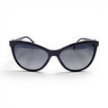 CHANEL BLACK SUNGLASSES WITH SILVER BOW LOGO DETAIL