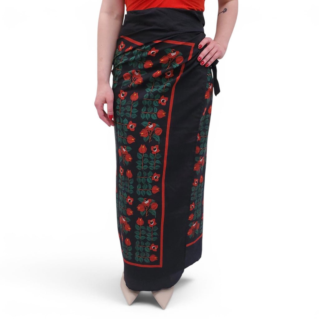 AGUA BENDITA COVER-UP WRAP SKIRT - SIZE O/S