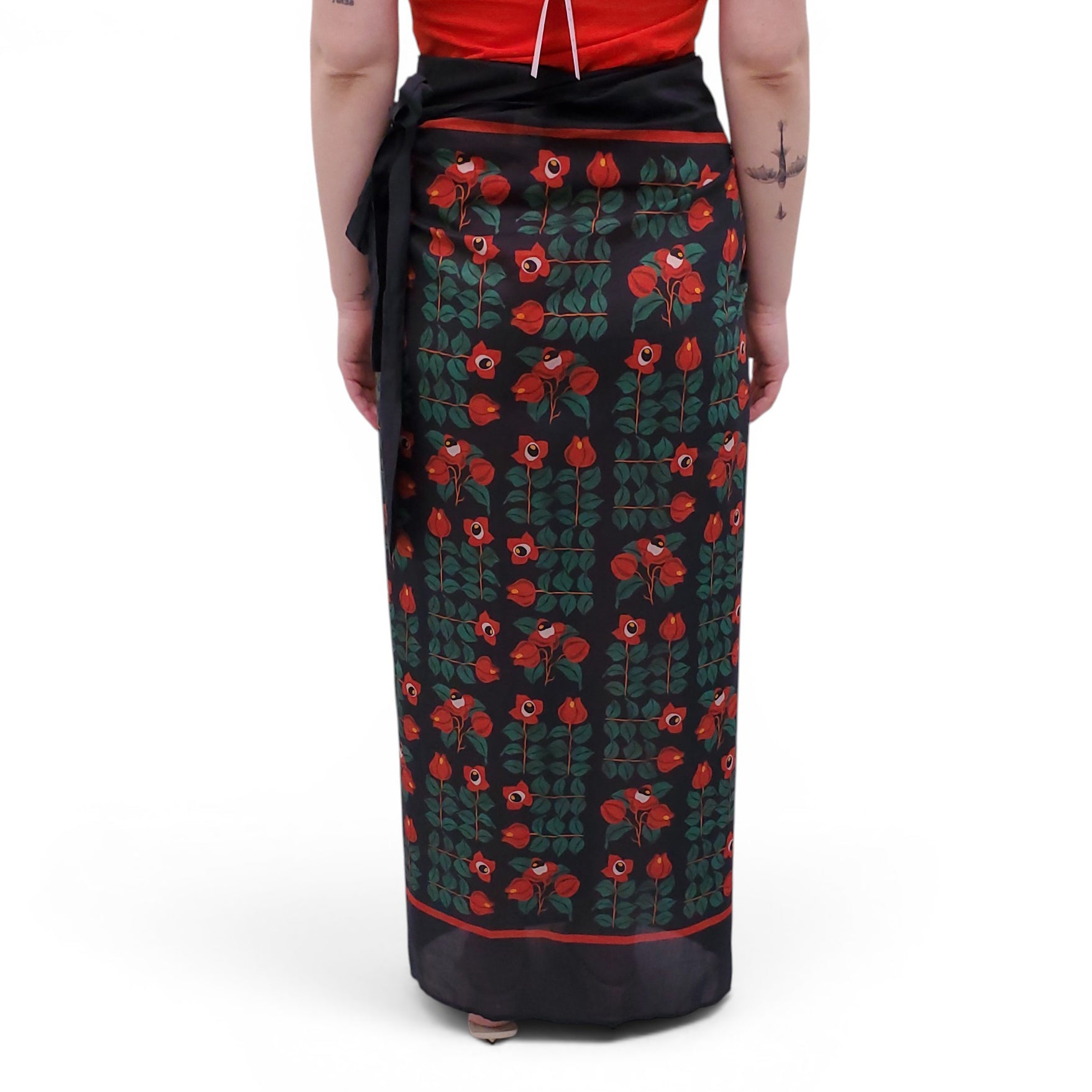 AGUA BENDITA COVER-UP WRAP SKIRT - SIZE O/S
