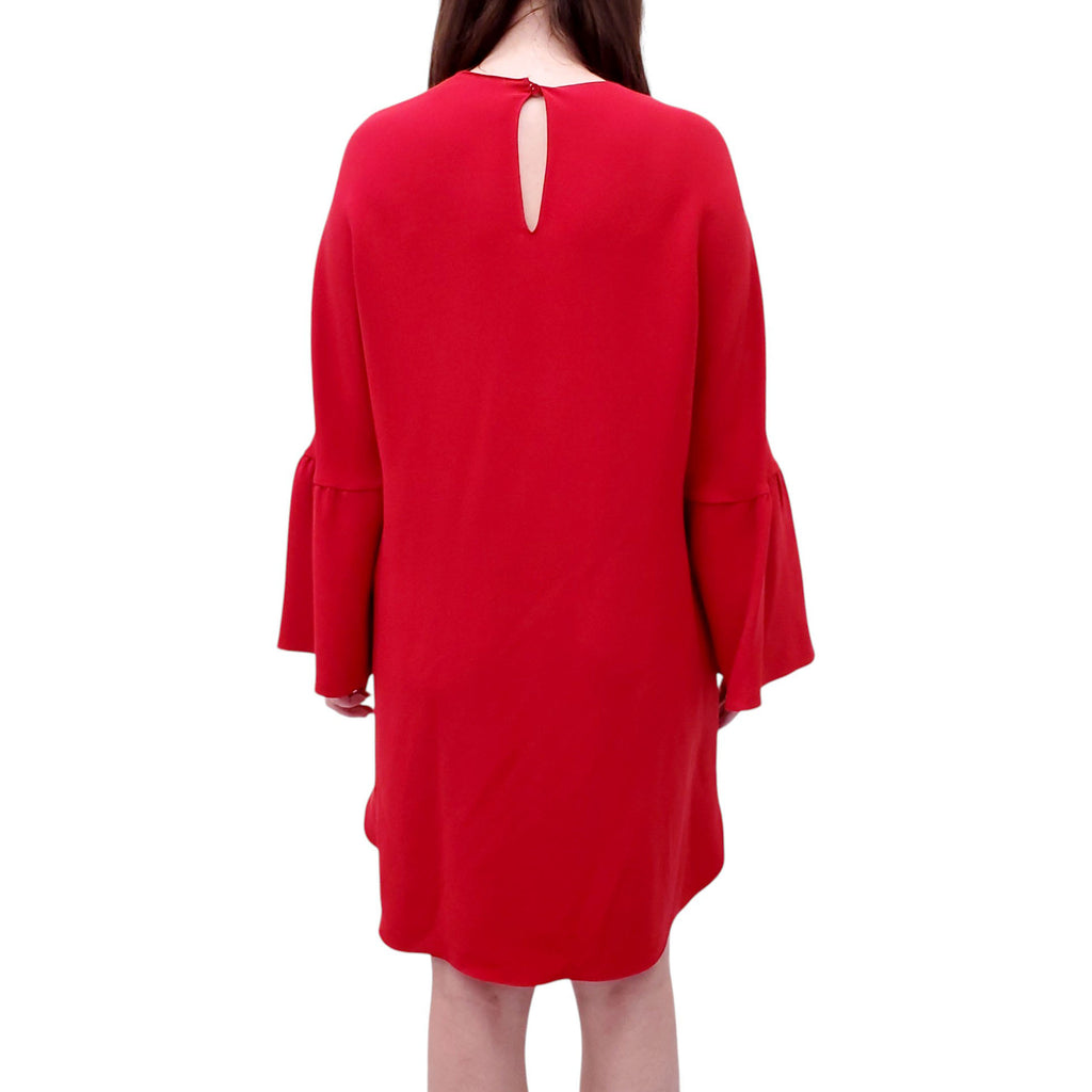 VALENTINO RED SILK DRESS - SIZE 8