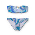 EMILIO PUCCI TURQUOISE PATTERNED SWIMSUIT - SIZE 40
