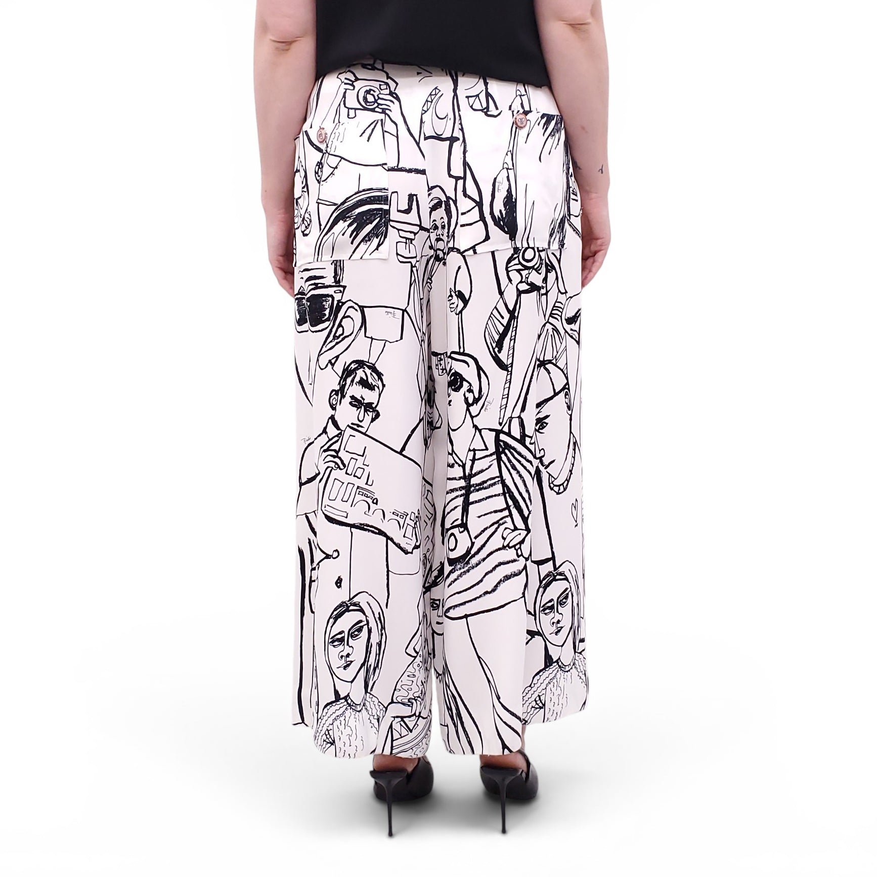 EMILIO PUCCI PATTERNED TROUSERS - SIZE 12