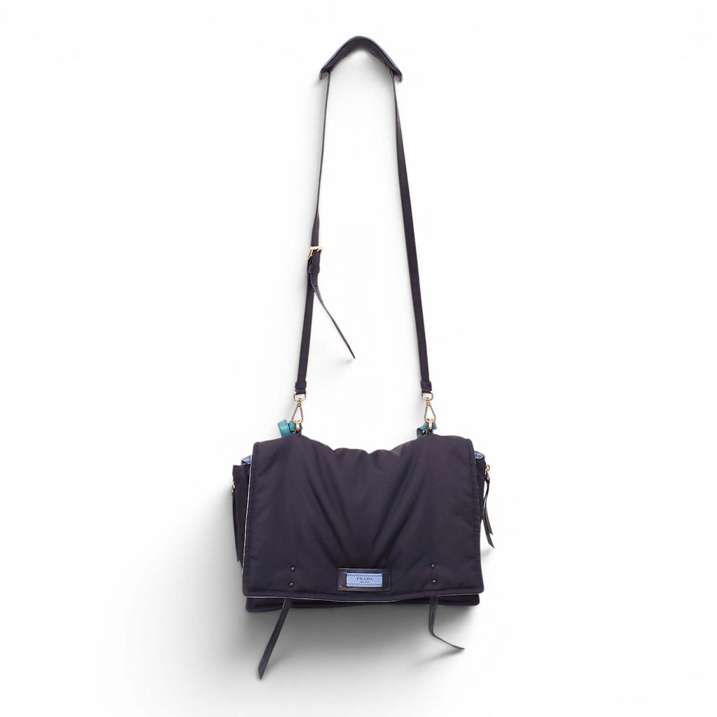PRADA TESSUTO ETIQUETTE MESSENGER BAG