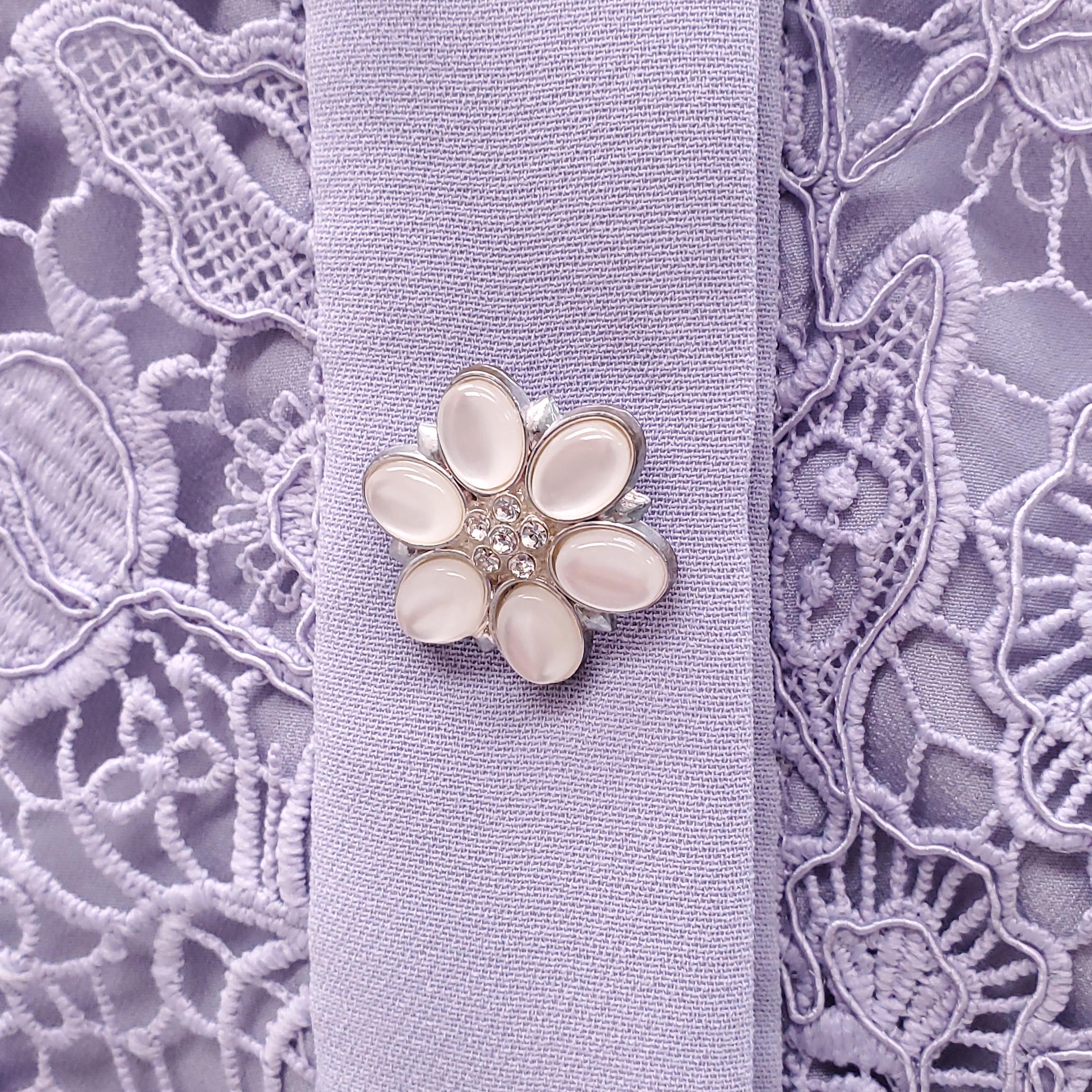 SELF-PORTRAIT PURPLE LACE CROPPED JACKET WITH CRYSTAL BUTTONS - SIZE US 10
