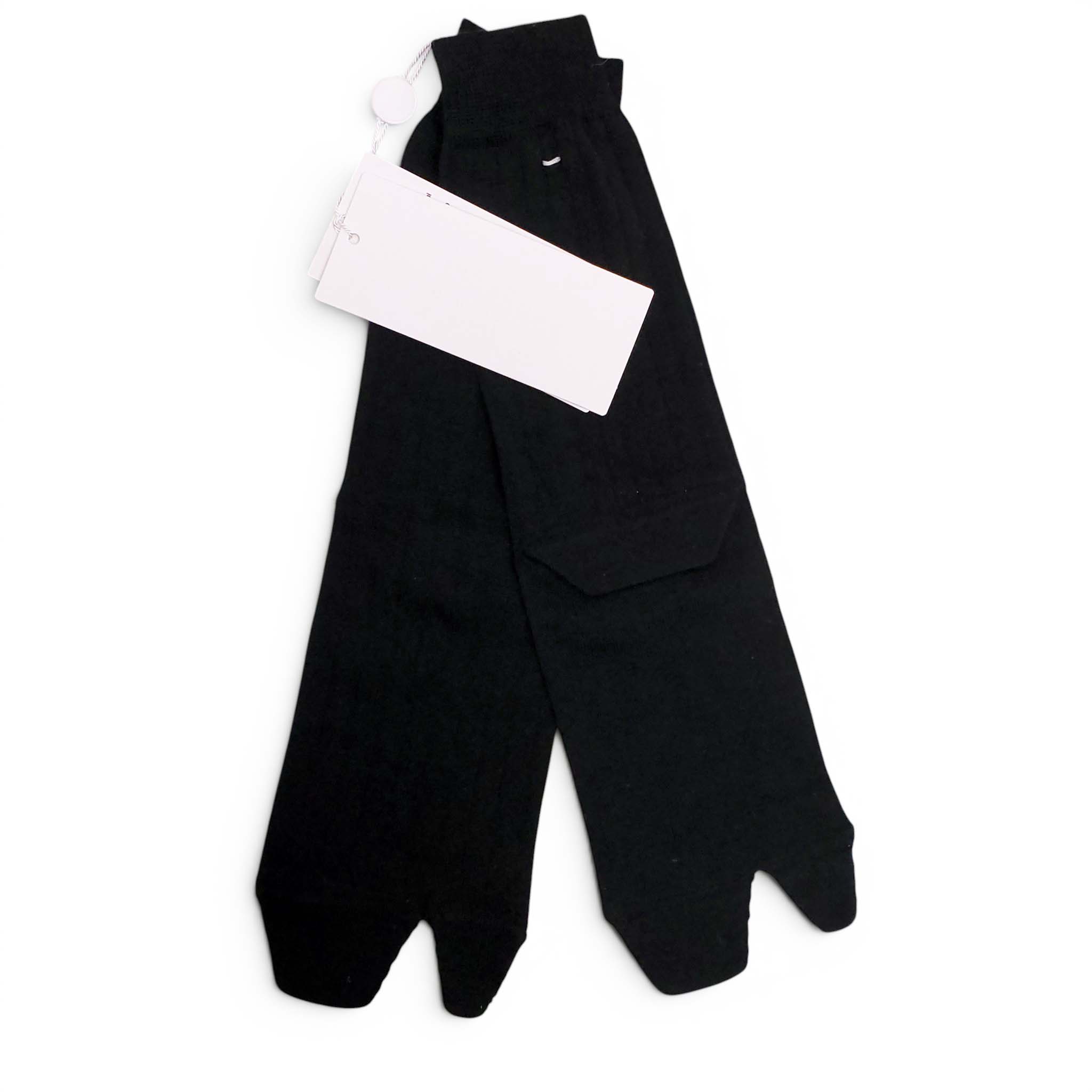 MAISON MARGIELA BLACK TABI SOCKS - SIZE S
