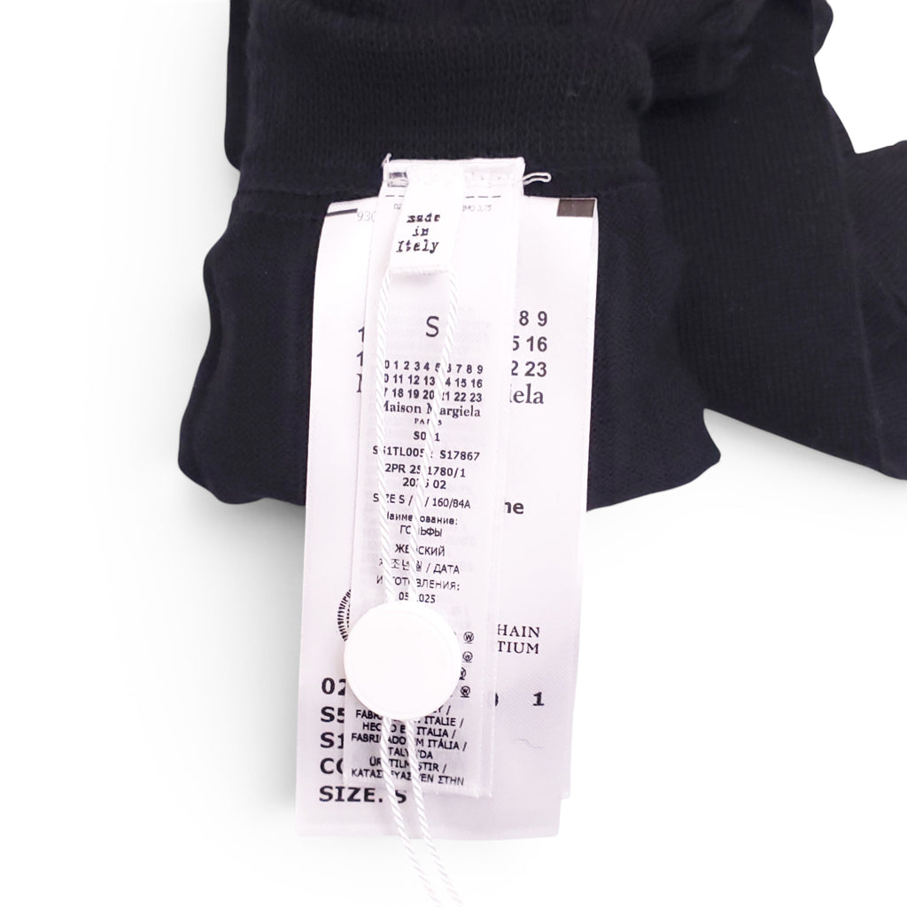 MAISON MARGIELA BLACK TABI SOCKS - SIZE S
