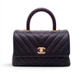 CHANEL BLACK LIZARD HANDLE COCO BAG
