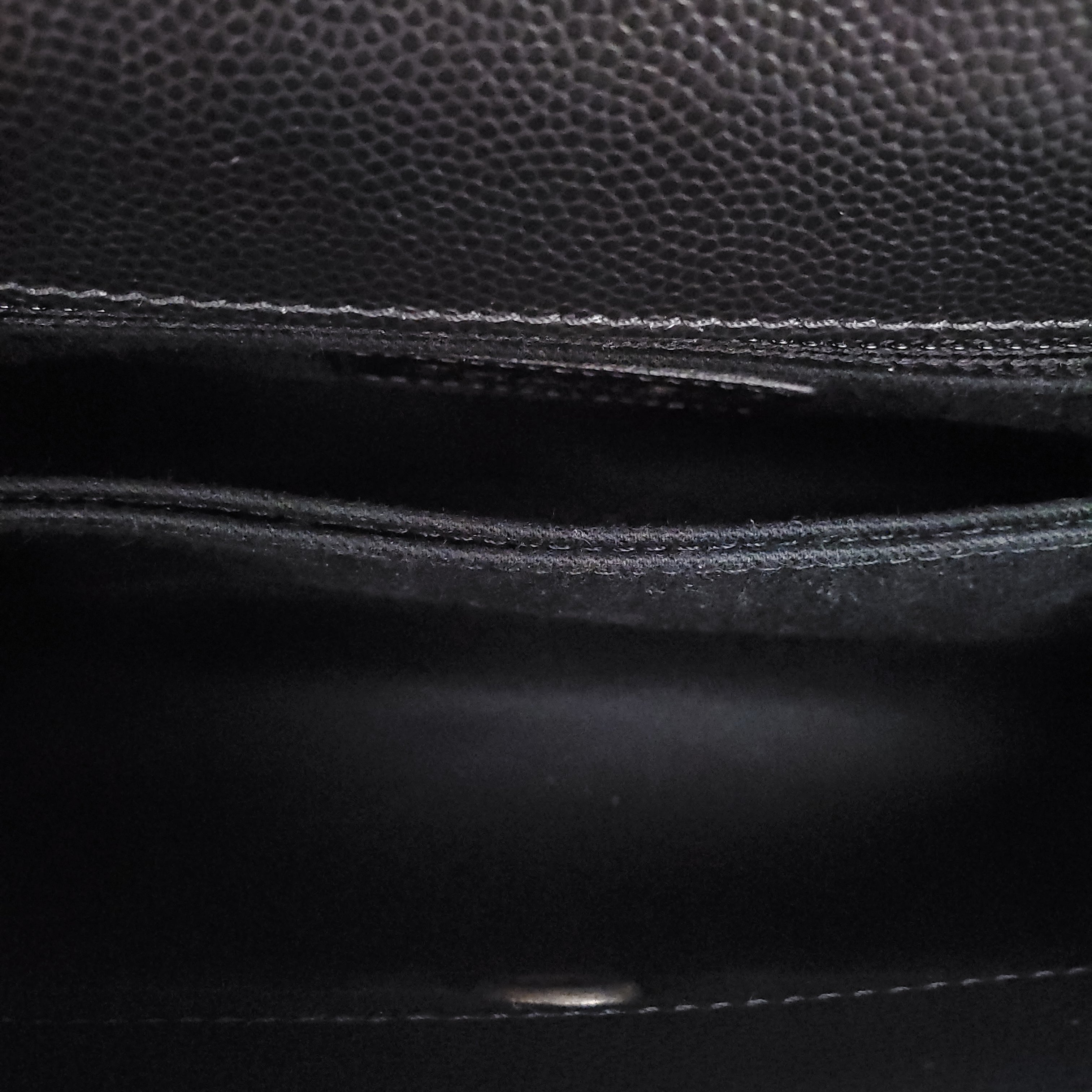 CHANEL BLACK LIZARD HANDLE COCO BAG