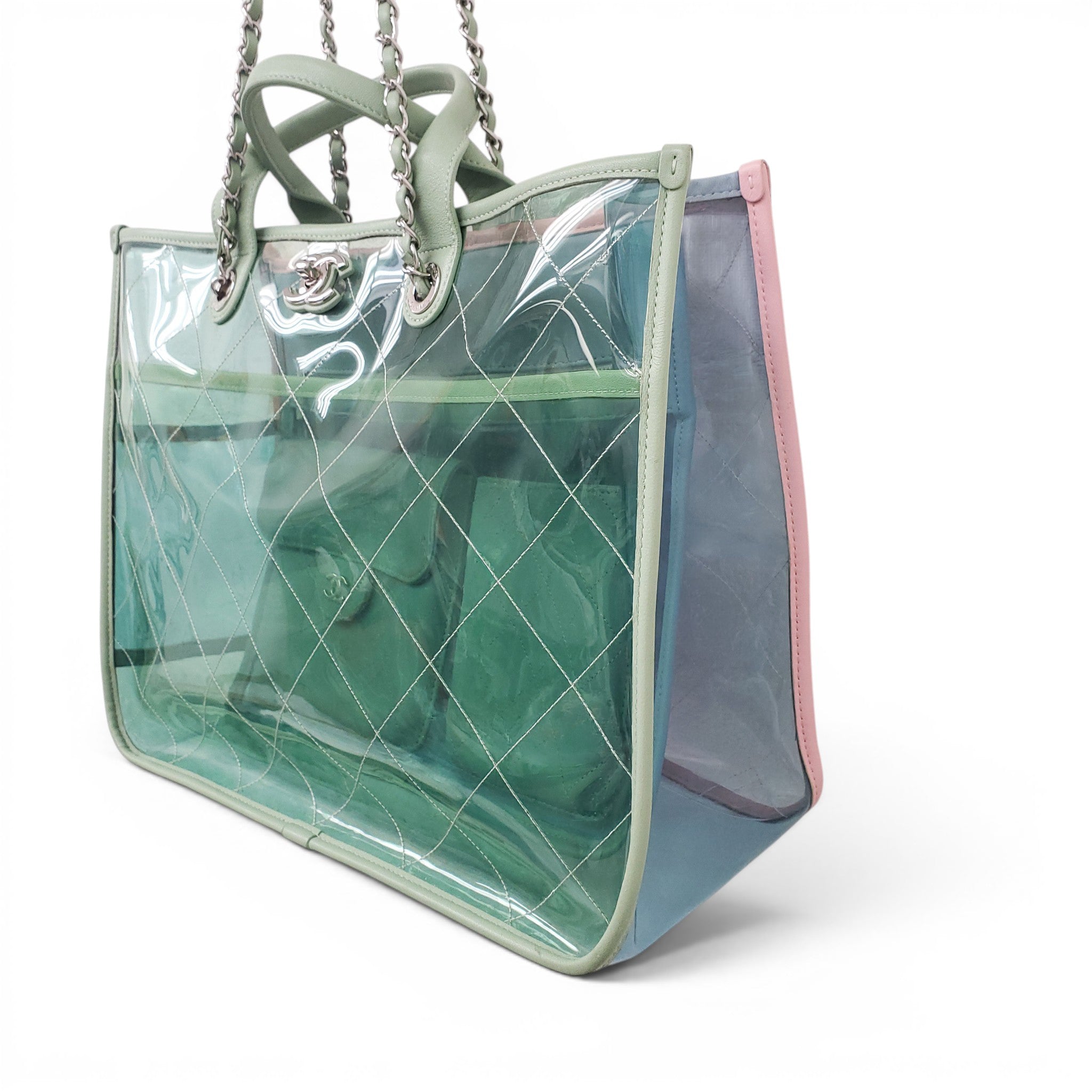 CHANEL BLUE COCO SPLASH TOTE BAG