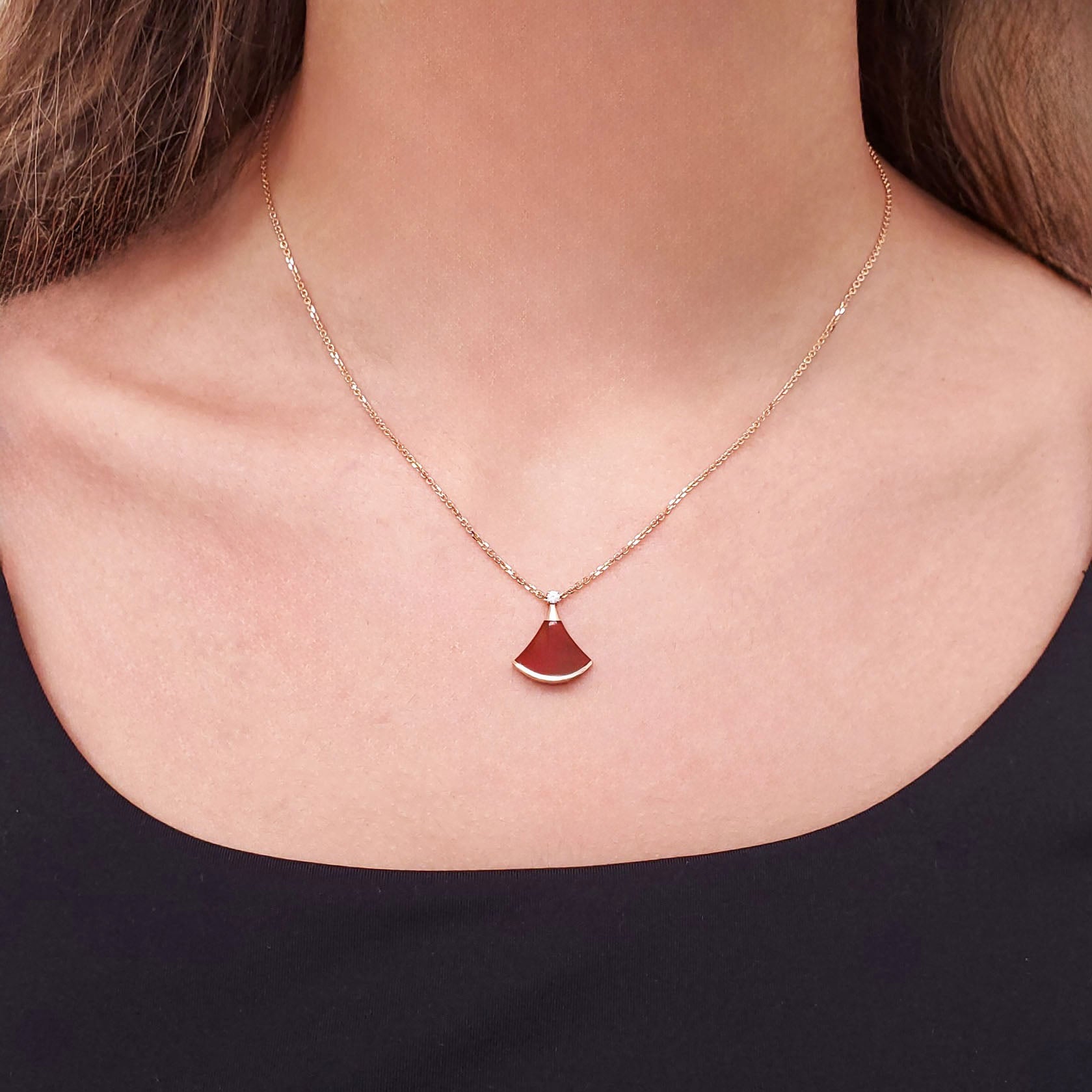 BVLGARI RED DIVAS' DREAM DIAMOND NECKLACE
