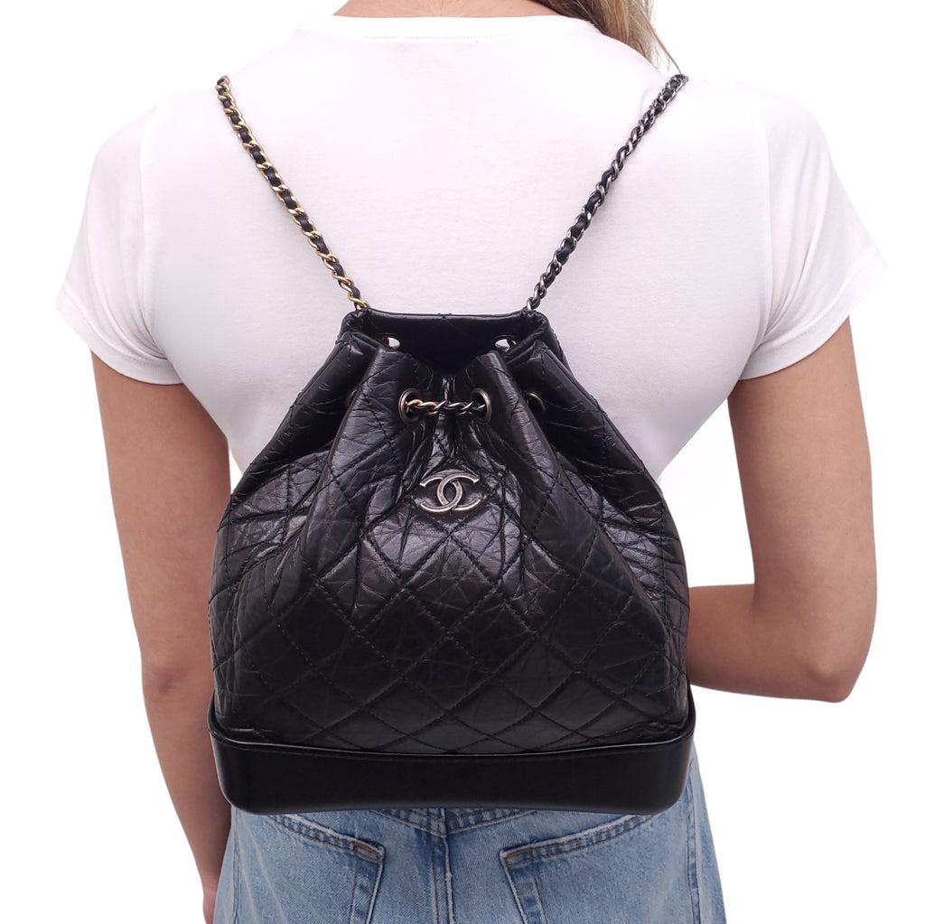 CHANEL BLACK GABRIELLE BACKPACK