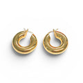 ELIOU GOLD HOOP EARRINGS