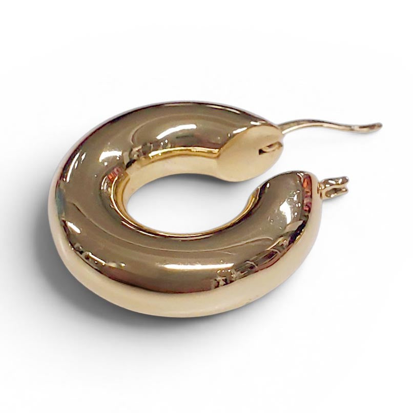 ELIOU GOLD HOOP EARRINGS