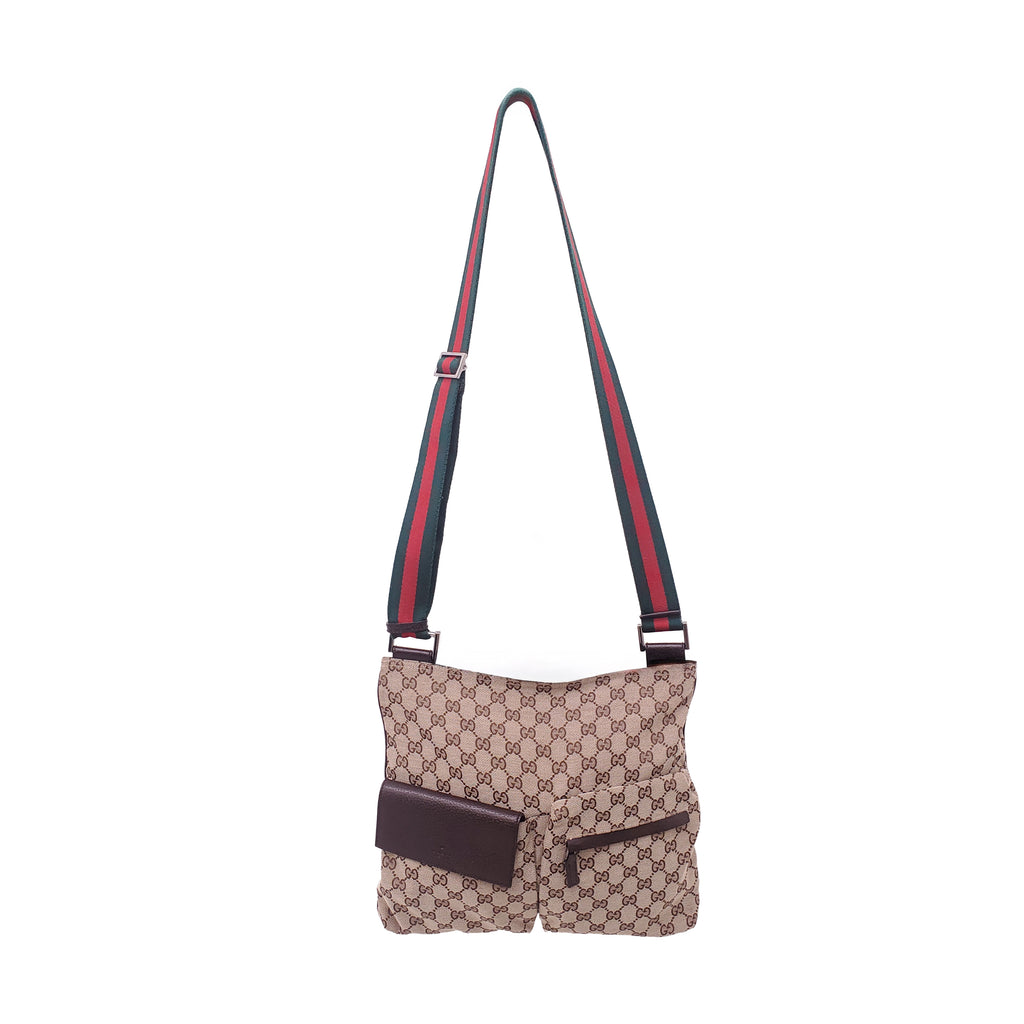 GUCCI GG MONOGRAM MESSENGER BAG