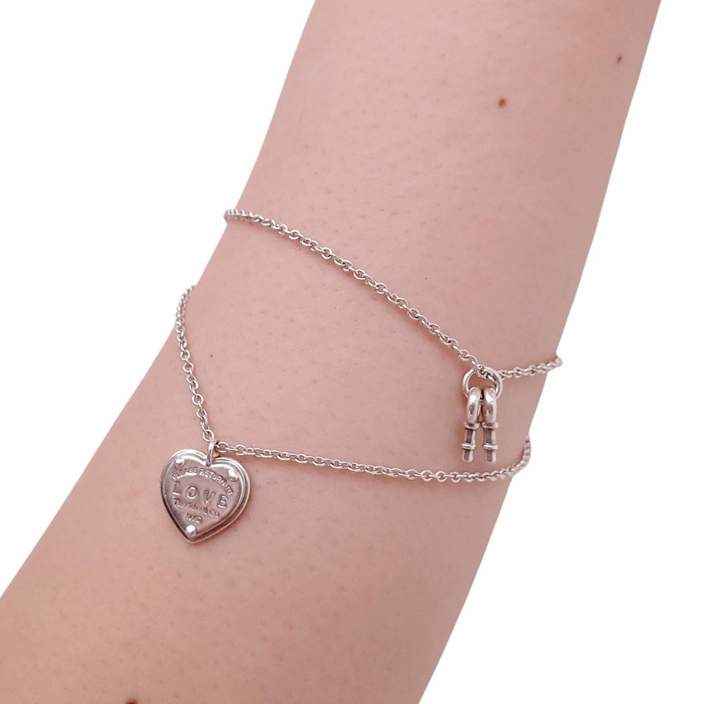 TIFFANY & CO LOVE HEART CHARM BRACELET