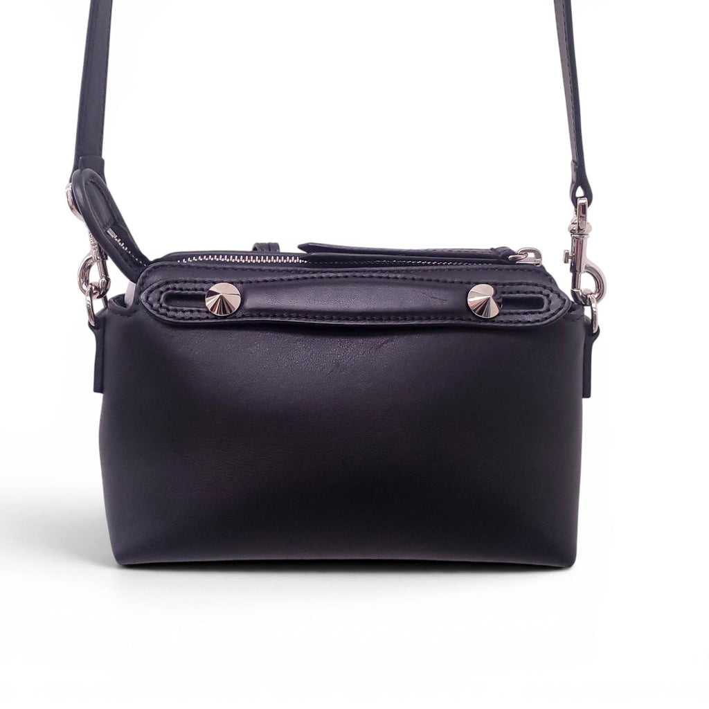 FENDI BLACK LEATHER BY THE WAY BAG
