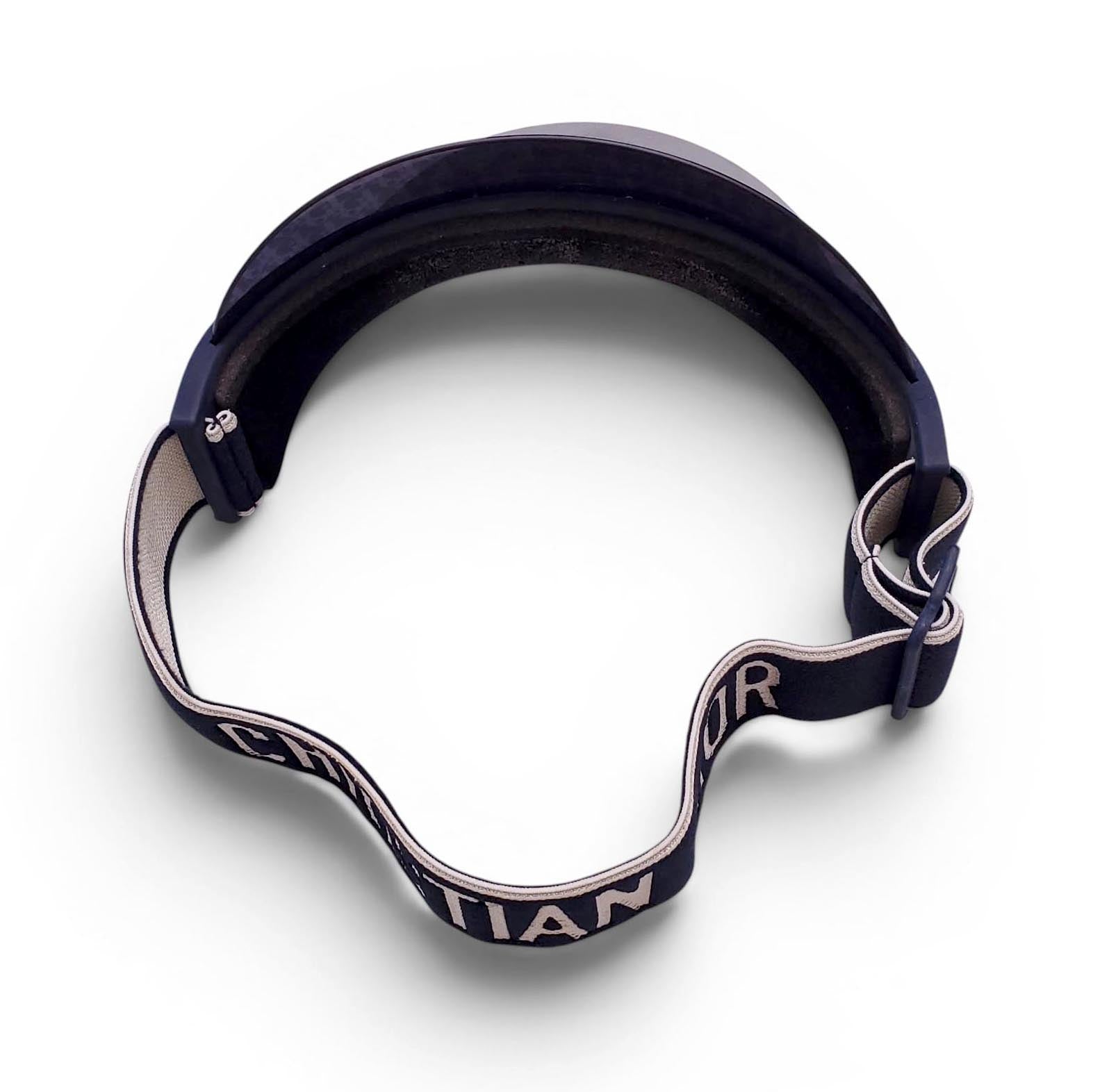 CHRISTIAN DIOR BLACK LOGO VISOR