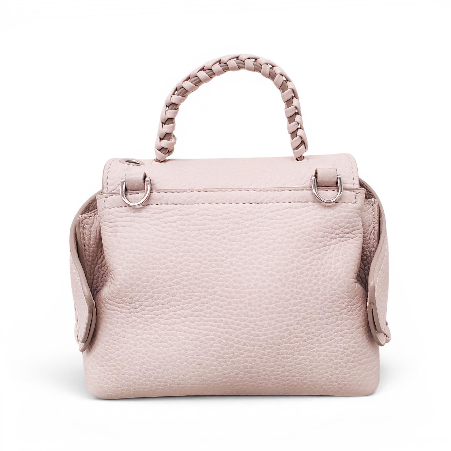 TOD'S CREAM LEATHER BRAIDED CROSSBODY BAG