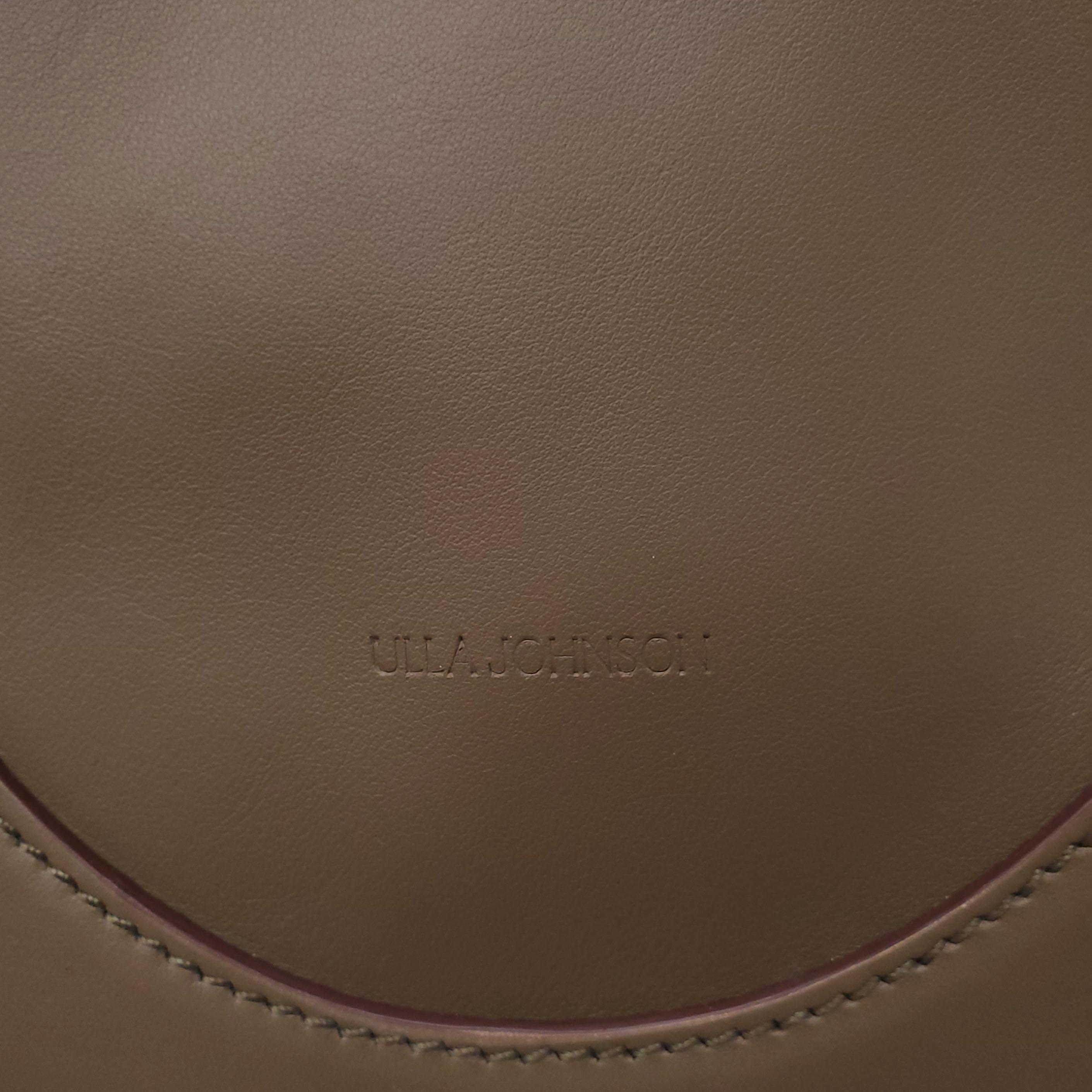 ULLA JOHNSON OLIVE GREEN LEATHER CROSSBODY BAG